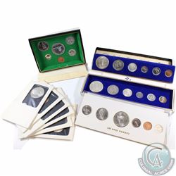Estate lot of 1867-1967 Canada Centennial 6-coin year sets in various display. Please view scan. 5pc