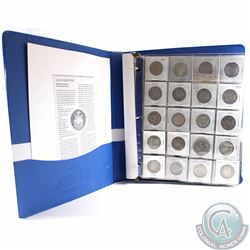 1907-2005 Collection of Canada 50-cent Pieces with display album. This lot includes 42x Silver 50-ce