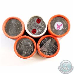 2005-2010 Canada Commemorative 25-cent Rolls. You will receive a 2005 Alberta, 2005 Saskatchewan, 20