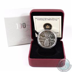 2012 Canada $1 100th CFL Grey Cup Limited Edition Proof Fine Silver Coin (TAX Exempt)