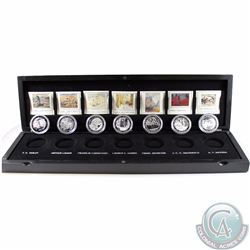 2012-2013 Canada Complete Group Of Seven 7-coin Fine Silver Set in Deluxe Case (Some capsules may be