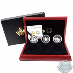 2015 Canada $5 Cornelius Krieghoff 200th Anniversary 3-coin Fine Silver Set (TAX Exempt)