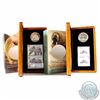 Image 1 : 2004 $8 The Great Grizzly & 2005 $5 The Atlantic Walrus and Calf Sterling Silver Coin and Stamp Sets