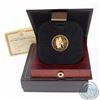Image 1 : 1976 Canada $100 Montreal Olympics 22k Commemorative Gold Coin in Original Display Box, COA & Outer 