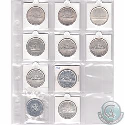 Estate Lot of 1935-1966 Canada Silver Dollar Collection. You will receive the following dates, 2x 19