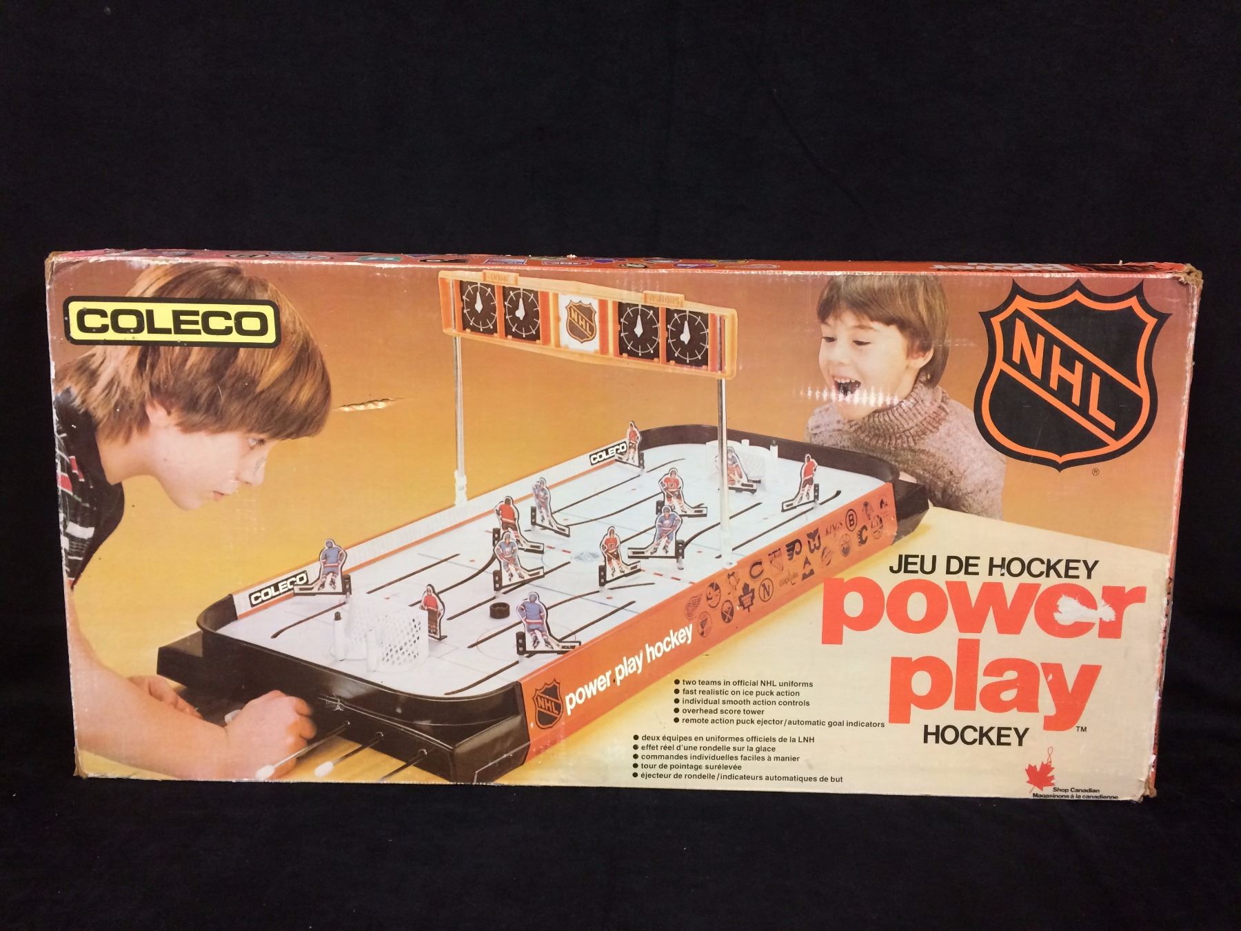 Coleco Stanley Cup Power Play game 197374 table top hockey game
