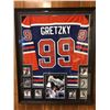 Image 1 : WAYNE GRETZKY FRAMED AUTOGRAPHED JERSEY COLLAGE DISPLAY (WG COA)