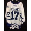 Image 1 : WENDEL CLARK SIGNED MAPLE LEAFS HOCKEY JERSEY