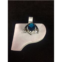 925 SILVER RING W/ GEMSTONE