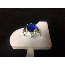 925 SILVER RING W/ GEMSTONE