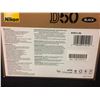 Image 2 : NIKON D50 CAMERA W/ EXTRA BATTERY, SD CARD & CABLES
