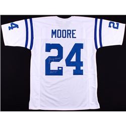 Lenny Moore Signed Colts Jersey Inscribed "HOF 75" (JSA COA)