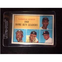 1961 TOPPS NATIONAL LEAGUE HOME RUN LEADERS #43 BANKS AARON MATHEWS BOYER