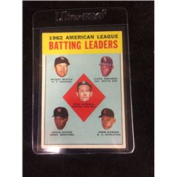 1963 Topps Batting Leaders #2 Mickey Mantle  Vintage Baseball Card