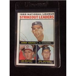 1964 Topps #5 NL Strikeout Leaders