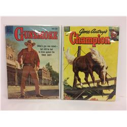 GUNSMOKE & GENE AUTRY'S CHAMPION COMIC BOOK LOT