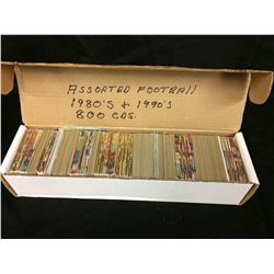 1980'S & 90'S ASSORTED FOOTBALL TRADING CARDS (APPROX 800 CARDS)