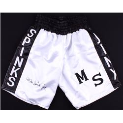 Michael "Jinx" Spinks Signed Boxing Trunks (JSA COA)