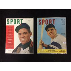 1940'S "SPORT" MAGAZINE LOT (HOUTTEMAN, KINER COVER)