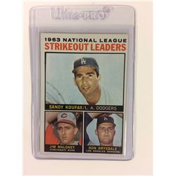 1964 Topps #5 NL Strikeout Leaders
