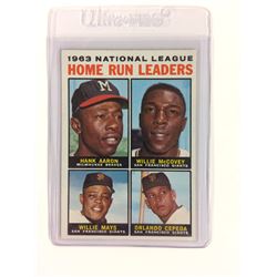 1964 Topps #9 NL Home Run Leaders