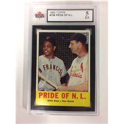 1963 TOPPS #138 PRIDE OF N.L (5 EX) KSA