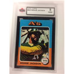 1975 TOPPS #300 REGGIE JACKSON (8 NMM)