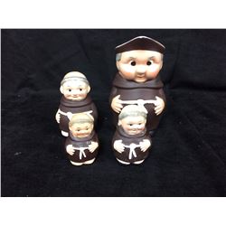 FRIAR TUCK POTTERY SET