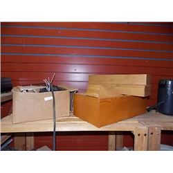 WOOD BOX & BOX OF NEW BOTTLE SPRAYERS