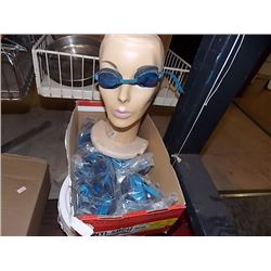 BOX OF NEW SWIMMING GOGGLES