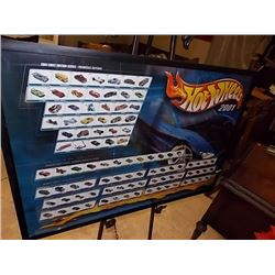 HOT WHEELS POSTER BOARD - as-is