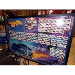 HOT WHEELS POSTER BOARD - as-is