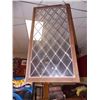 Image 1 : VINTAGE LEADED GLASS WINDOW WITH CHAIN