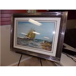 FRAMED PICTURE - TALL SHIP