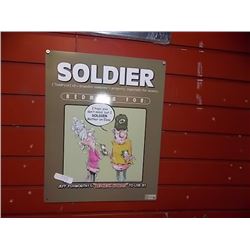 MEMORABILIA - METAL SIGN - SOLDIER RED NECK