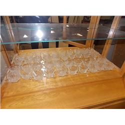 LOT OF GLASS CUPS - ~20 PC