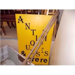 SIGNS - "ANTIQUES & MORE " - 2 TTL