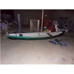 FIBRE GLASS CANOE - 16' WITH MOTOR MOUNT