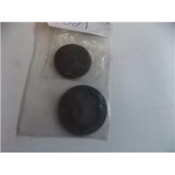 VINTAGE COINS - 2 TTL