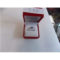 RING - 6.45CT OVAL FACETTED AMETHYST & DIAMOND DINNER RING - VS CLARITY - RETAIL ESTIMATE $450