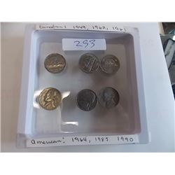 COINS - NICKLES - 6 TTL
