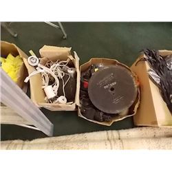 BOX OF BATTERIES & BOX OF LITES