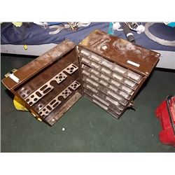 METAL MULTI DRAWER CABINET & CONTENT