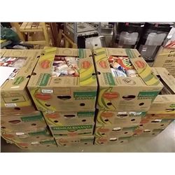 BANANA BOX OF ASSORTED FOOD