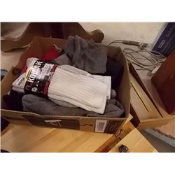 BOX OF MEN'S NEW SOCKS