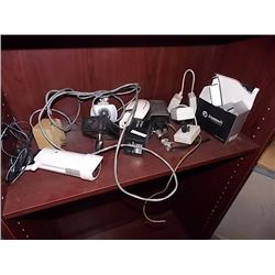 SHELF OF SECURITY CAMERAS