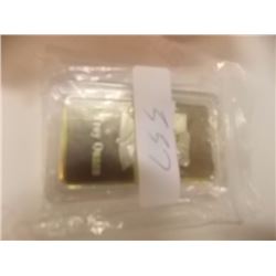SILVER BAR -1OZ - .999 FINE GOLD CLAD - BELL