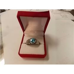 RING - STERLING SILVER - BLUE
