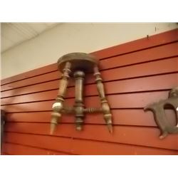 UNIQUE WALL SHELF - ½ VINTAGE PIANO STOOL