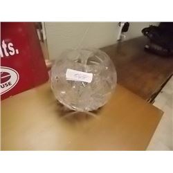 PIN WHEEL CRYSTAL BOWL